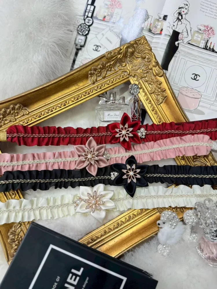 花モチーフが華やかな振袖用帯締め