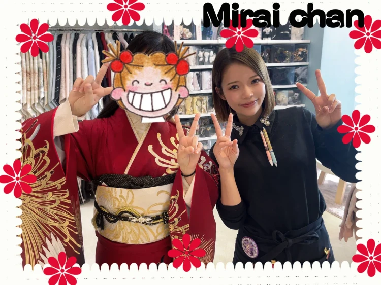 2028年堺市北区の成人式で粋古典のかっこいい振袖レンタルされるお客様のコーディネートご紹介