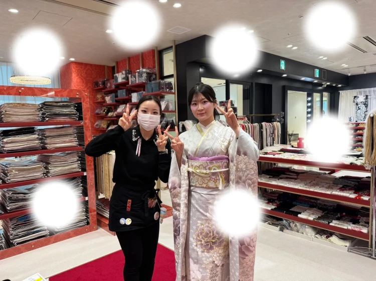 大阪梅田　結婚式参列振袖　2回目レンタル