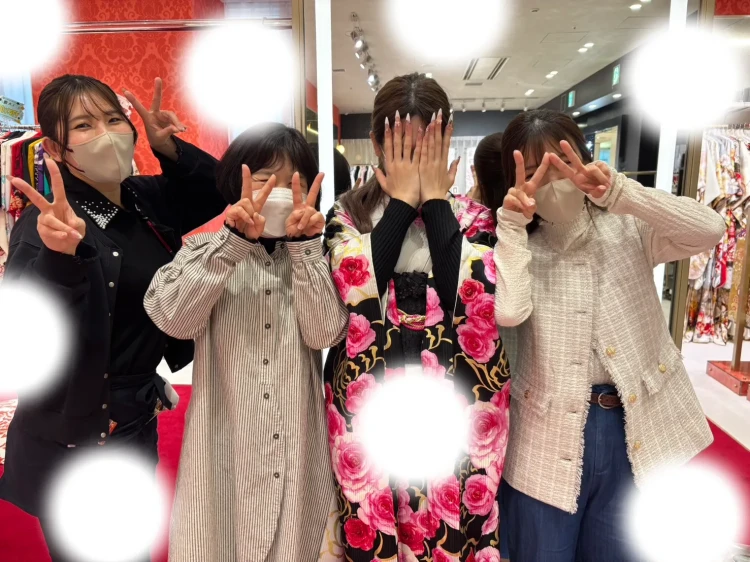 守口市の成人式に参加されるセシルマクビーの振袖レンタルされるお嬢様のコーディネートご紹介