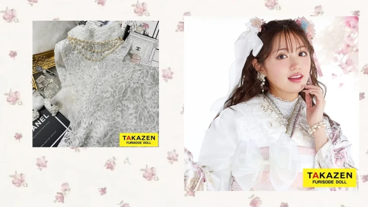 TAKAZEN東京表参道店Flagshipでレンタルできる和装小物のレースインナー