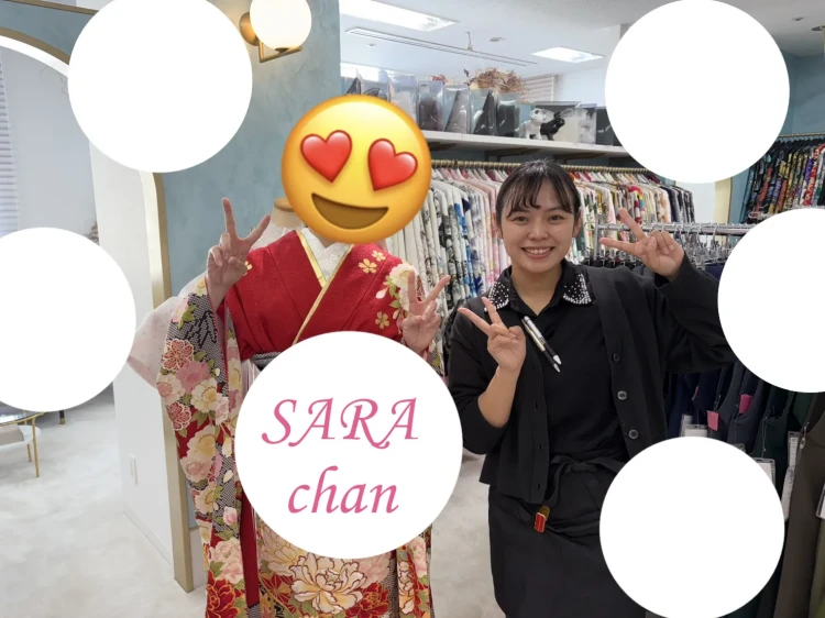 お友達のご紹介でご来店した赤の金彩刺繍絞り京友禅古典柄の2027年成人姫ちゃんのご紹介♡