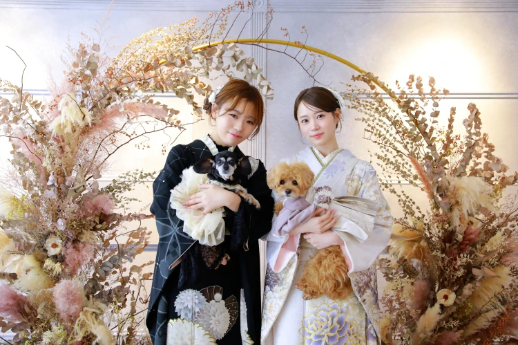TAKAZEN タカゼン　成人式　フォトプラン　ペットと振袖前撮り