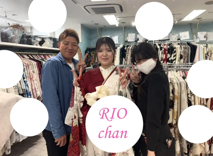 TAKAZEN心斎橋にご来店のお客様が着た華徒然×吉木千沙都ブランド振袖