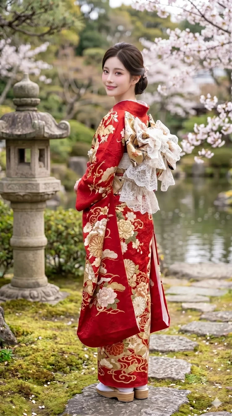 ママ振袖を豪華にアレンジ