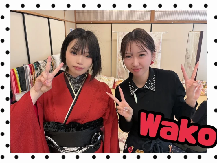TAKAZEN橿原店滋賀展示会のヴィンテージ振袖コーディネートしたお客様の写真