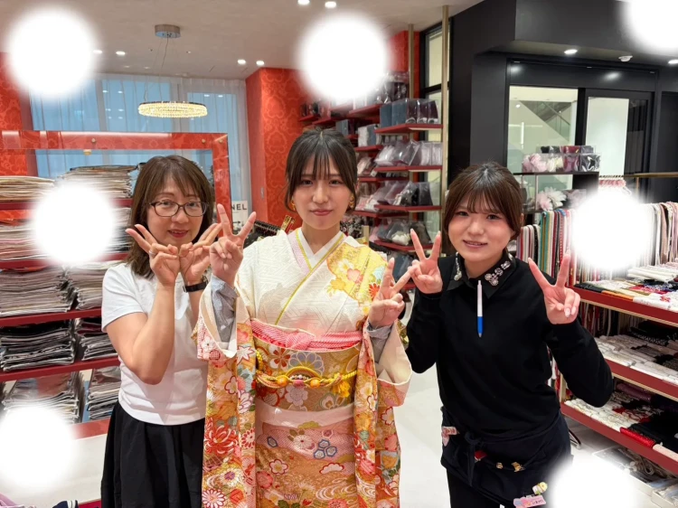 大阪梅田結婚式参列振袖