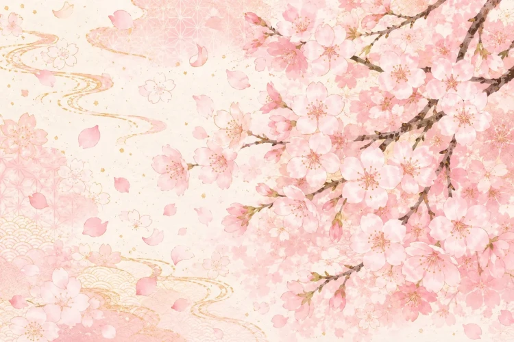 縁起の良い花柄ご紹介