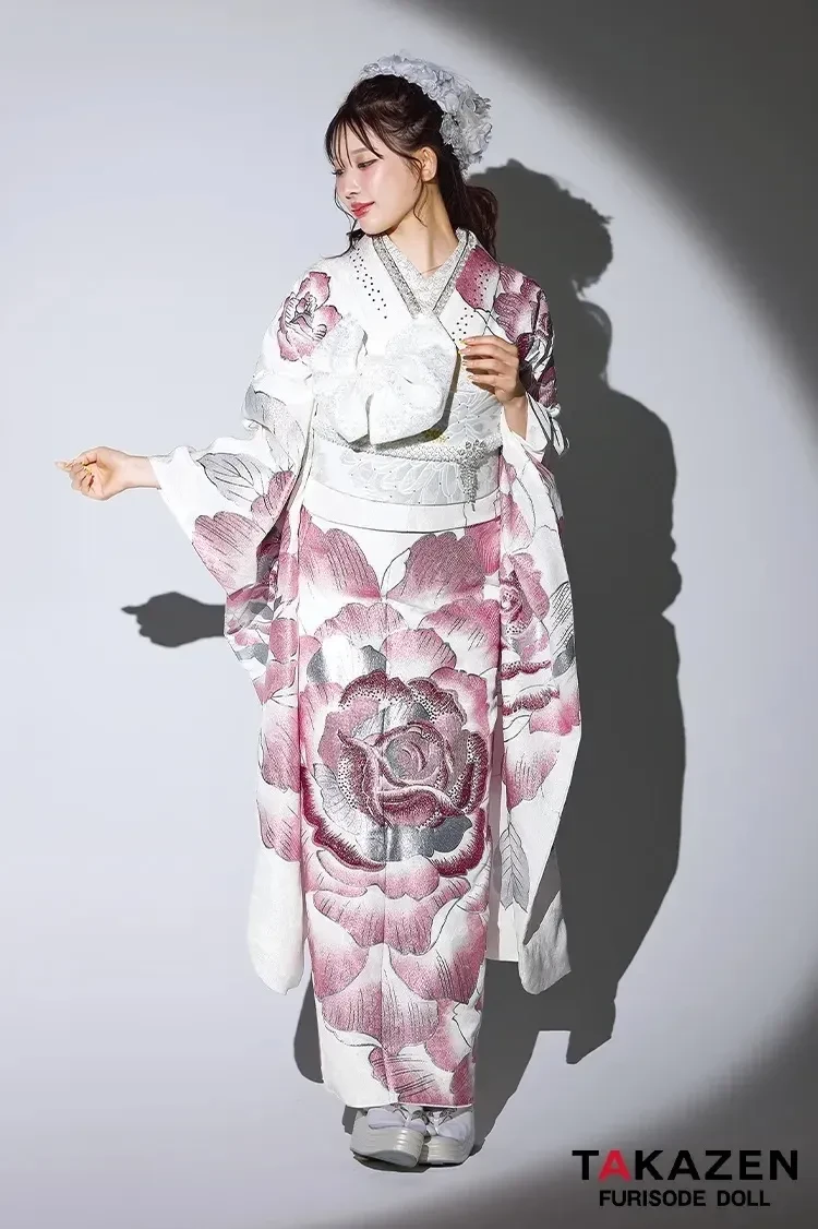 成人式　振袖　姫ギャル　キラキラ　TAKAZEN　ピンク　