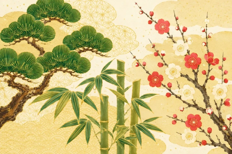 縁起の良い花柄ご紹介