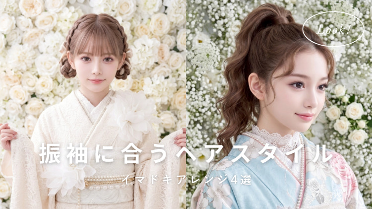 成人式振袖に合うヘアアレンジを解説付きでご紹介です♡
