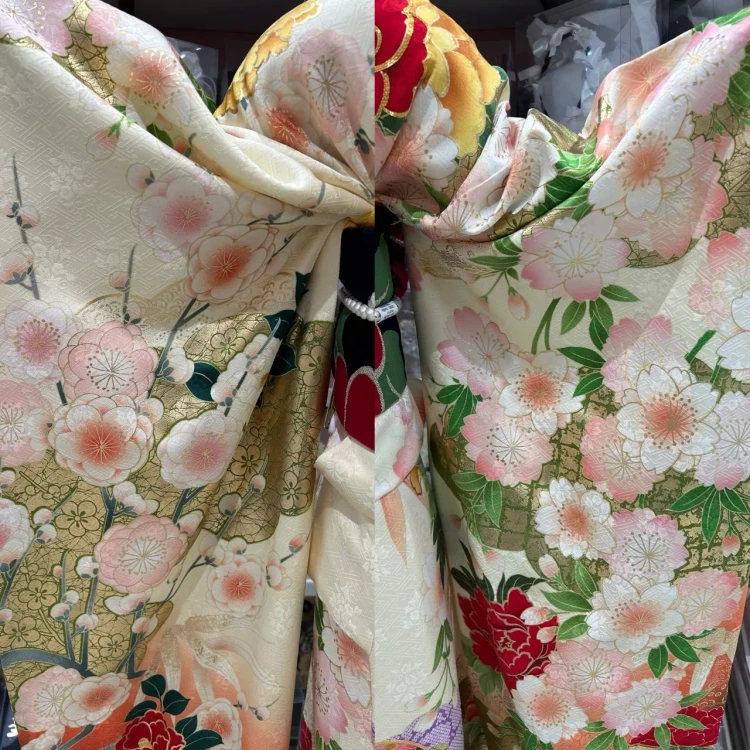 TAKAZEN姫路店　姫路市　成人式　振袖レンタル　加古川振袖　古典柄振袖　椿柄