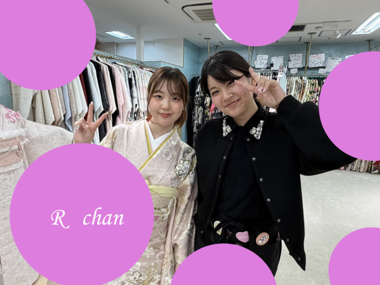 TAKAZEN心斎橋店　結婚式　2回目振袖レンタルピンクのくすみカラー