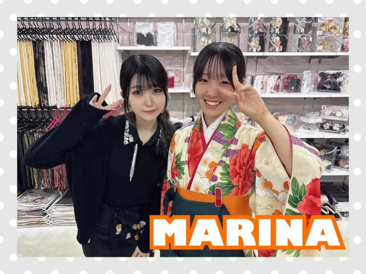 TAKAZEN奈良店で華やかな古典柄卒業袴に決定されたお客様