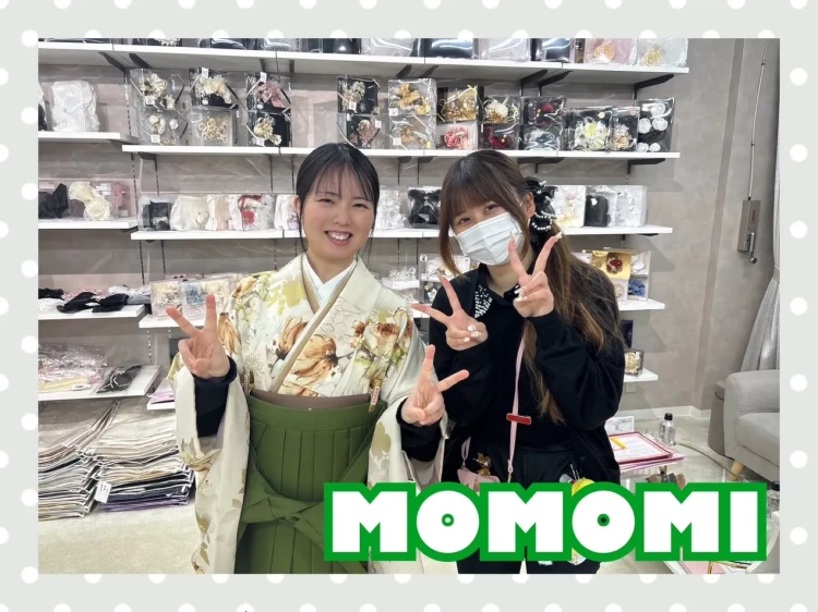 TAKAZEN奈良店で大人っぽくいくすみカラー卒業袴に決定されたお客様
