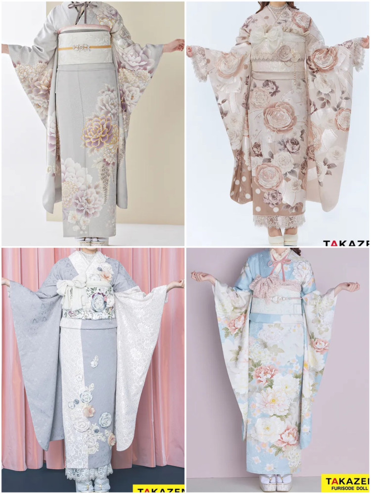 TAKAZEN奈良店で大人気のくすみカラー振袖