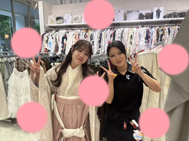 TAKAZEN神戸旧居留地店イマドキレースの袴のお客様紹介