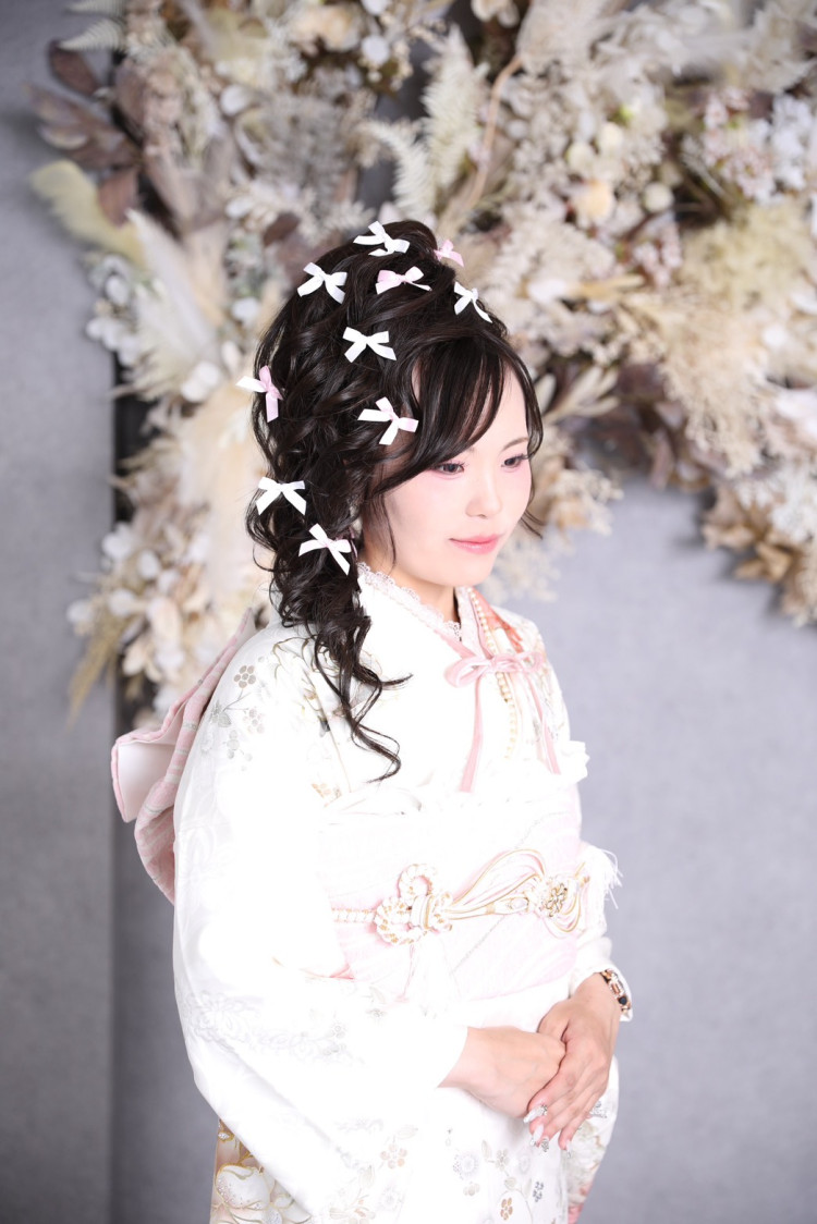 TAKAZEN奈良店の前撮り撮影会に来てくださったお客様のヘアメ写真