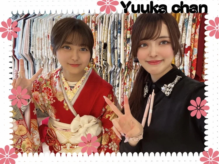 ♡2027年成人！持ち込み振袖のお写真プランかわいいご来店姫ちゃん♡