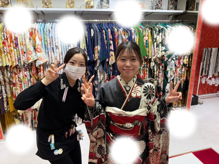 大阪梅田　成人式振袖　写真プラン　中村里砂振袖