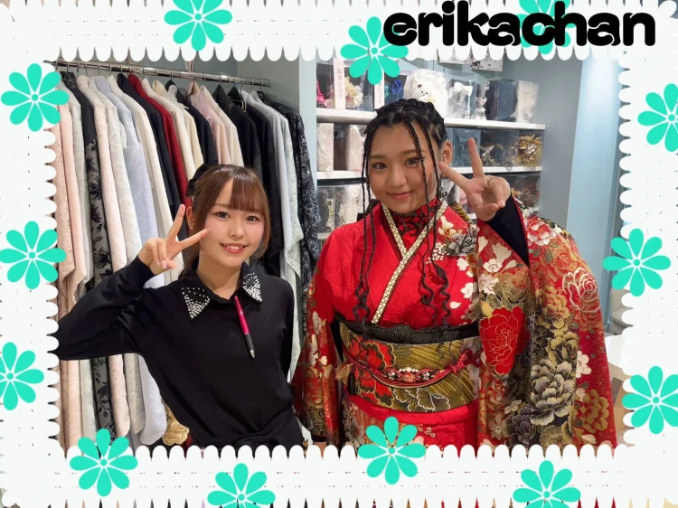 ♡2027年成人！振袖レンタルと写しま！モードとくすみカラー振袖のかわいいご来店姫ちゃん♡