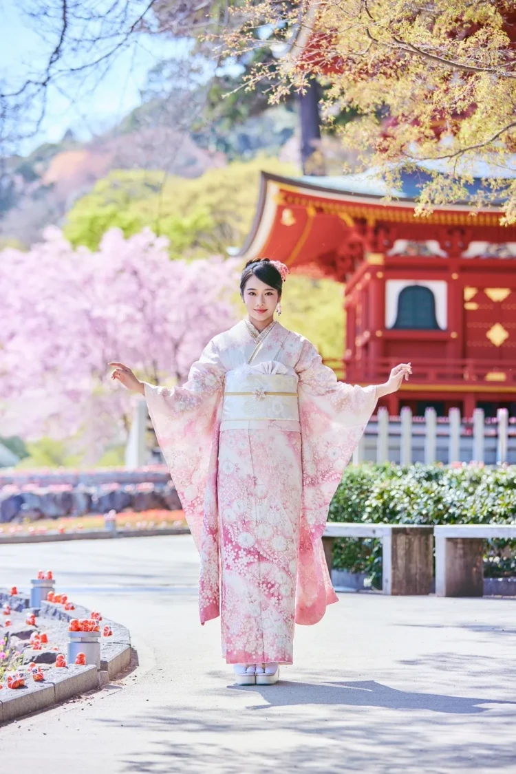 大阪梅田　成人式振袖レンタル　天翔天音　勝尾寺　