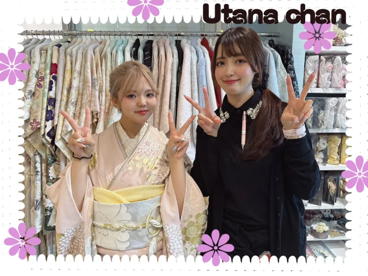 ♡2028年成人!くすみ振袖のかわいいご来店姫ちゃん♡