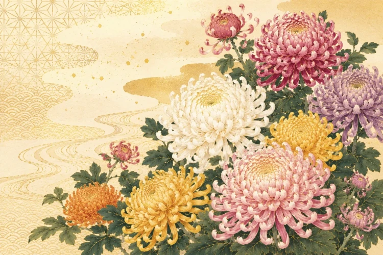 縁起の良い花柄ご紹介