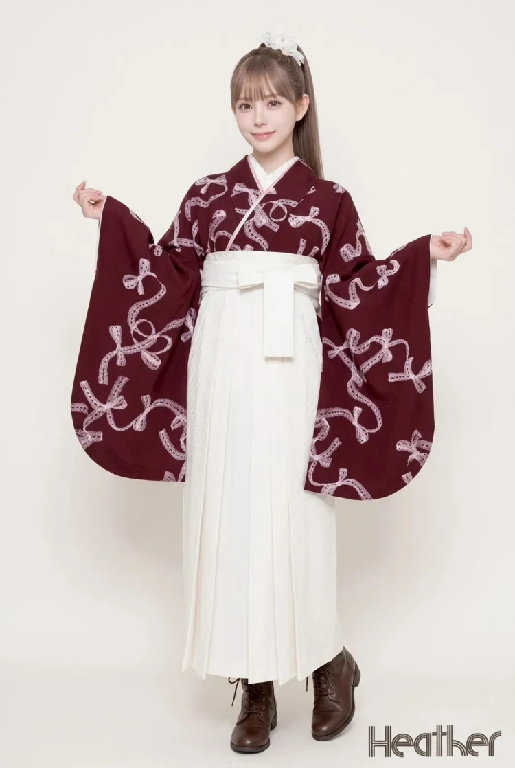 卒業式　袴レンタル　大阪梅田　かわいい袴　おしゃれ袴