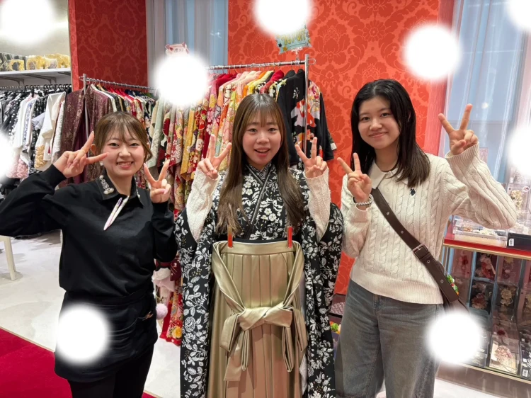 メタリック袴　卒業式　TAKAZEN 袴レンタル