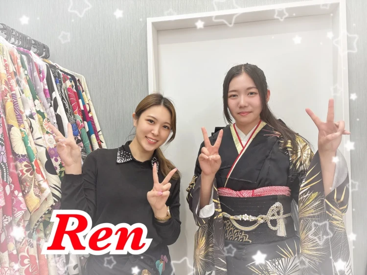 TAKAZEN橿原店にご来店頂いた2028年成人のヴィンテージ振袖に決定されたお客様コーデ