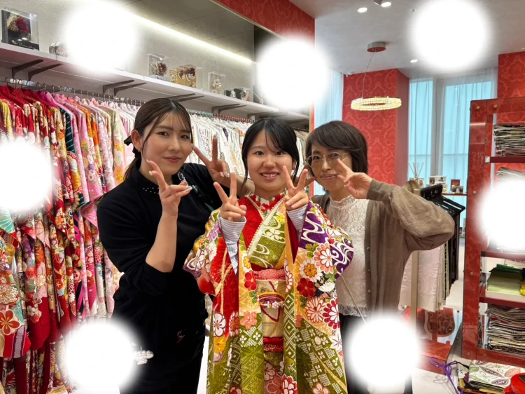 成人式　前撮り　梅田　振袖レンタル　袴レンタル　家族写真　前撮り撮影会