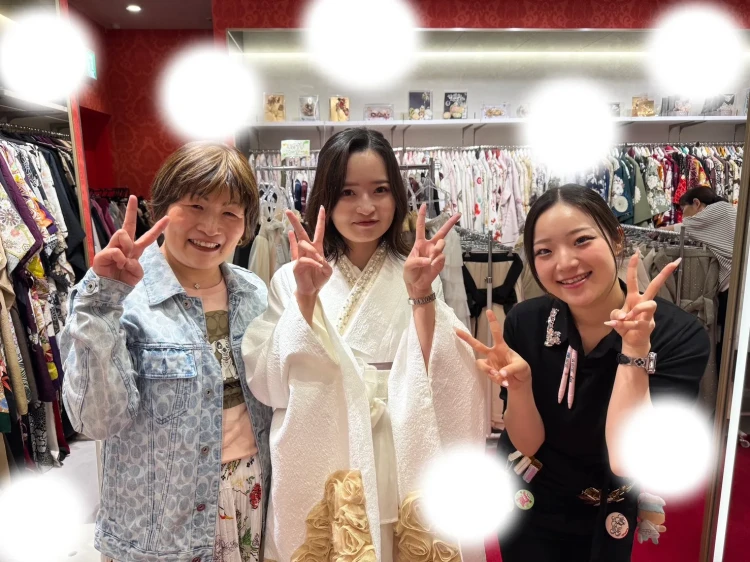 卒業式　袴　袴レンタル　TAKAZENオリジナル袴　ドレス袴