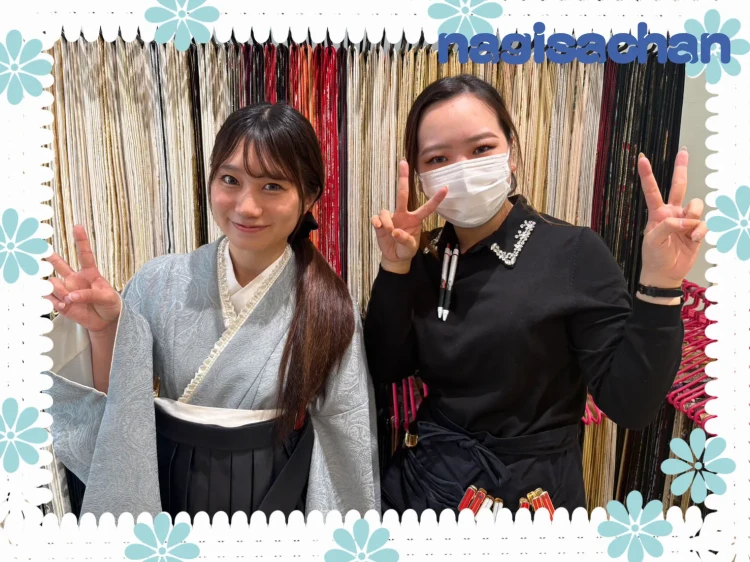 ♡2027年成人＆卒業、2回目レンタル！振袖＆袴のかわいいご来店姫ちゃん♡