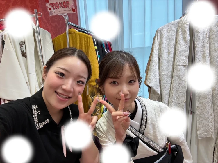 卒業式袴　袴レンタル　くすみカラー袴　白黒袴