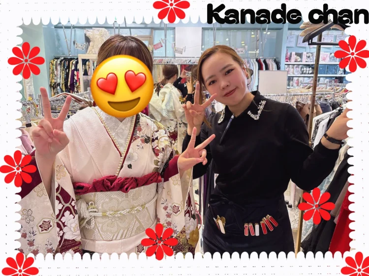 2028年成人式参加される堺店振袖レンタルのお嬢様のコーディネート
