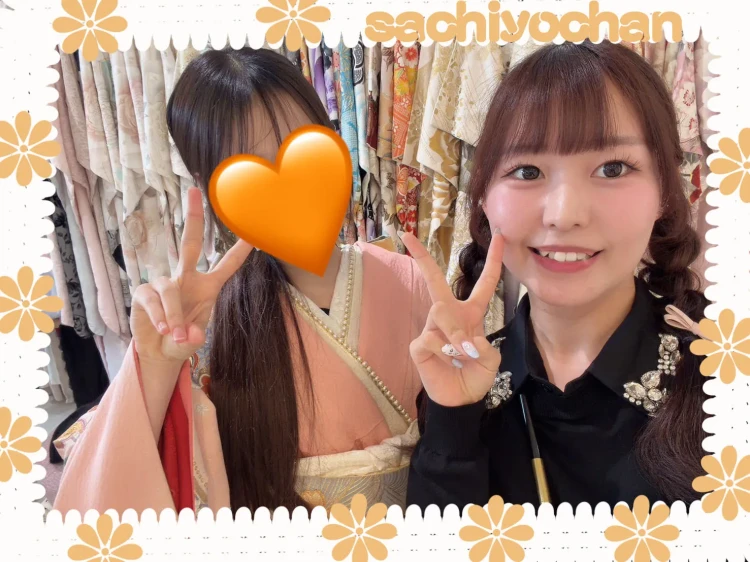  華やかな振袖スタイルを楽しむお客様フォト