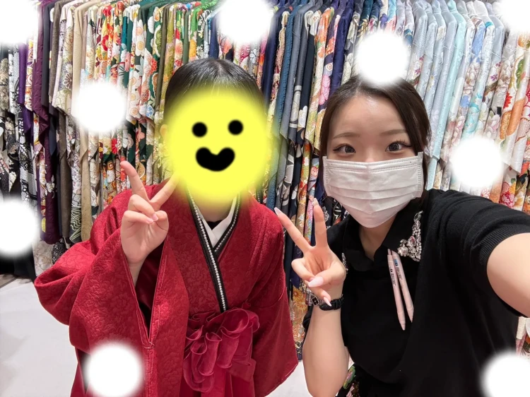 卒業式　袴　梅田　くすみカラー　TAKAZEN