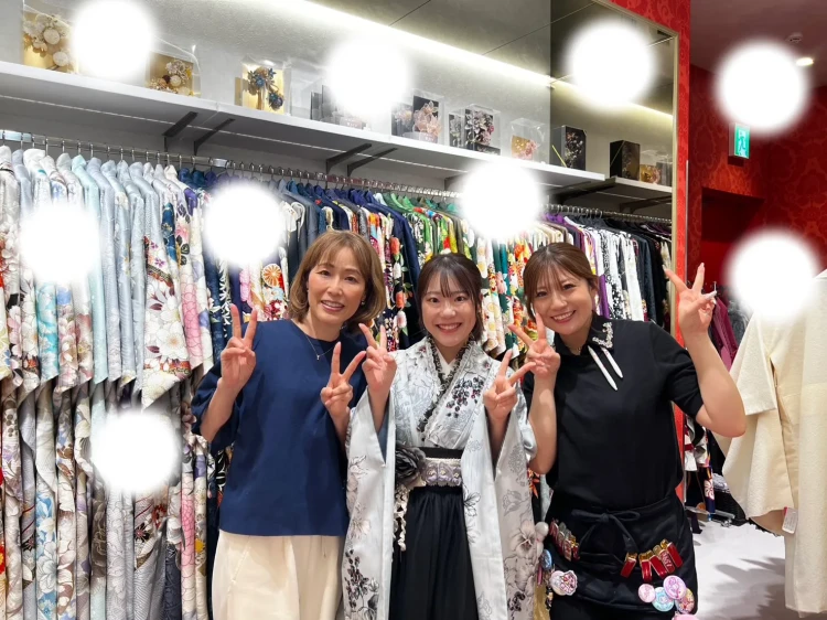 大阪梅田卒業式袴レンタル ドレス袴