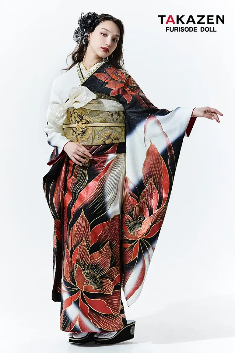 高身長さんに似合う大柄振袖