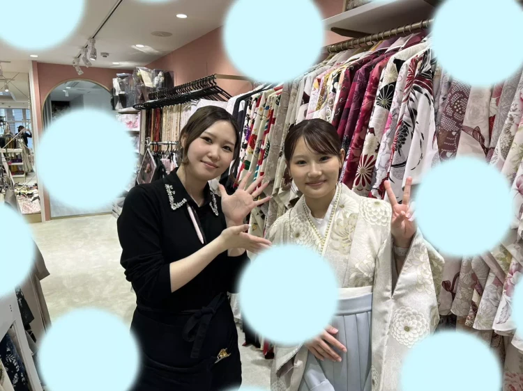 TAKAZEN姫路店　袴卒業式　姫路袴　加古川袴　高砂袴　袴おしゃれ　水色　ブラウン　　くすみカラー