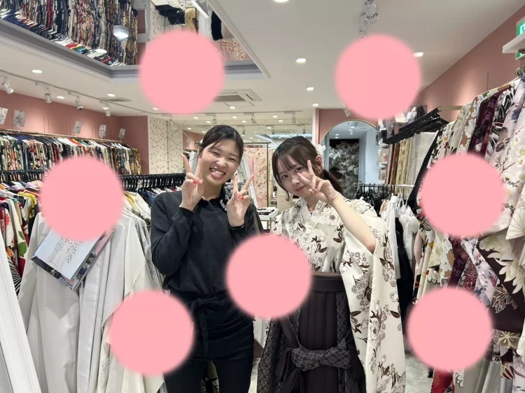 TAKAZEN姫路店イマドキカワイイくすみの袴コーデのお客様