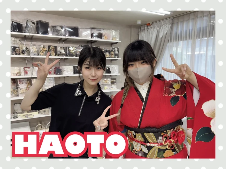 TAKAZEN奈良店でお振袖を選んで頂いた2027年成人のお客様