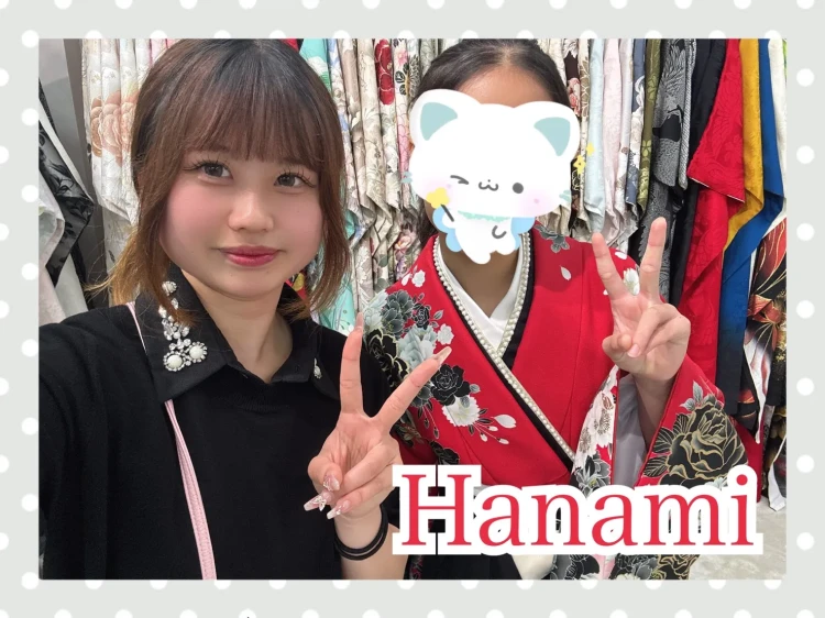 TAKAZEN奈良店で卒業式の袴を選んでいただいた2027年卒業のお客さま