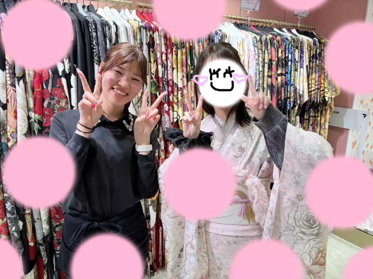 TAKAZEN姫路店　振袖　成人式　古典　オリジナル振袖　可愛い振袖　おしゃれ振袖　ピンク　キラキラ