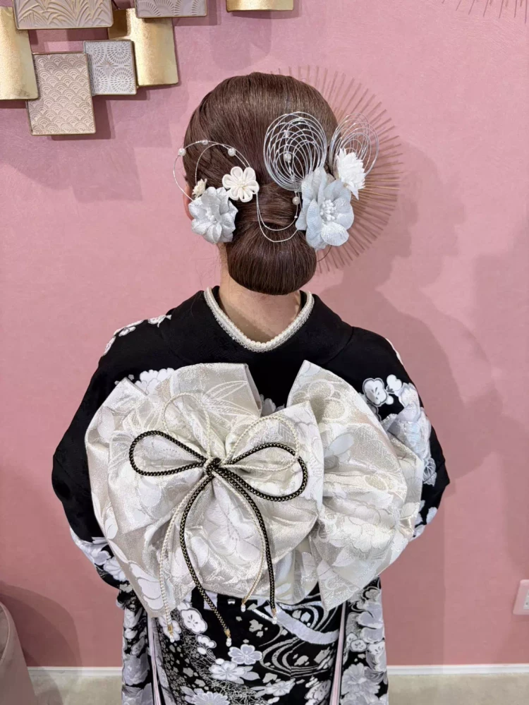 TAKAZEN姫路店　姫路市　成人式　帯結びアレンジ　ヘアアレンジ　前撮り　成人式