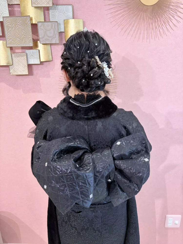 TAKAZEN姫路店　姫路市　成人式　帯結びアレンジ　ヘアアレンジ　前撮り　成人式