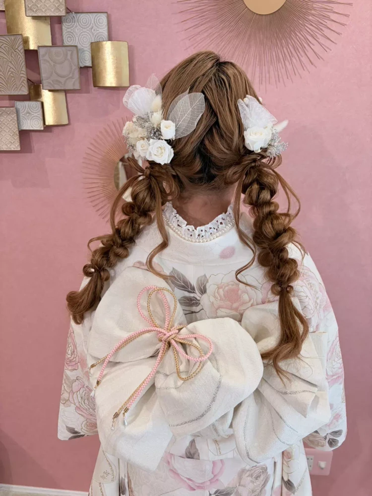 TAKAZEN姫路店　姫路市　成人式　帯結びアレンジ　ヘアアレンジ　前撮り　成人式