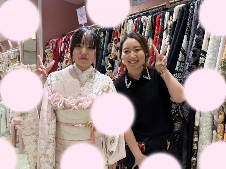 TAKAZEN姫路店　姫路市　成人式　ピンク　キラキラ　ヘップバーン