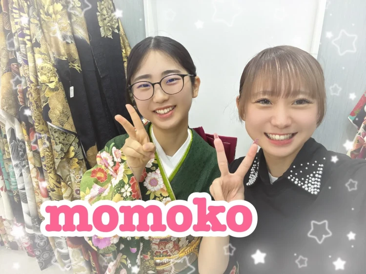 TAKAZEN橿原店にご来店頂いた結婚式参列用の振袖に決定されたお客様コーデ